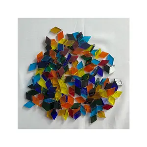 Decoración de fondo de mosaico, conjunto de artesanías de vidrieras mixtas, ideas <span class=keywords><strong>para</strong></span> lámparas de mesa turcas caseras hechas a mano - Product Image 6