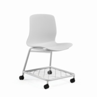 Chaise en plastique moderne de bonne qualité, durable, avec tableau d'écriture et support pour seau, pour l'école et la salle de formation en coopération
