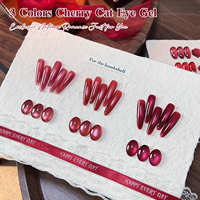 MissGooey Fabricant de vernis à ongles en gel OEM/ODM, Vernis gel UV effet œil de chat rouge cerise haute pigmentation, sans HEMA, pour salon de manucure