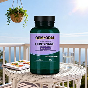 Suplemento de setas de Melena De León OEM/ODM con vitamina B1,B6,B12 y tabletas de pimienta negra - Product Image 4