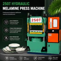 PANLONG 250 Ton Melamine Machine Automatische Servieslijn Delta PLC Besturing Hydraulische Componenten voor het maken van wijnglazen en kelken