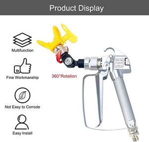 Grac 235486 Adaptador de junta giratoria de pistola de pintura sin aire de 180 grados con rosca de 7/8 pulgadas - Product Image 6