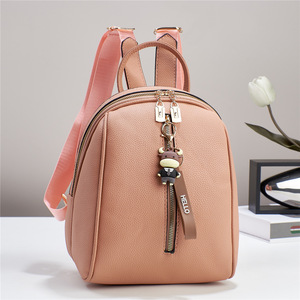 Sac à dos décontracté pour femme, nouveau style, en PU, tendance automne-hiver, sac de voyage scolaire grande capacité avec fermeture éclair, sac de shopping - Product Image 2