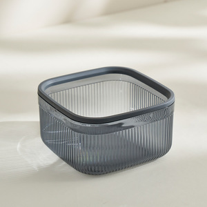 Creative Plastic Square Desktop Storage Box Mini <strong>Push</strong>-<strong>Type</strong> Pop-Up Lid Cleaning Bin with Customized Logo Household Trash Can - Product Image 3
