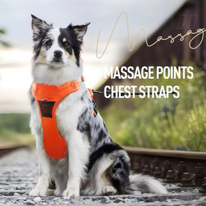 Wholesale <b>Dog</b> <b>Harness</b> for Large <b>Dogs</b> <b>Reflective</b> Breathable Nylon Oxford Waterproof with Explosion-proof Feature - Product Image 2