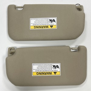 แผงบังแดดรถยนต์ Kia รุ่น 85202-1F090LX สีเบจ พร้อมกระจกและไฟ สำหรับ Sportage ปี 2005-2010 ด้านขวา แบบมีสายเชื่อมต่อ - Product Image 3
