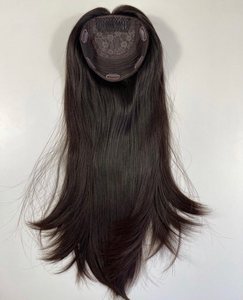 เครื่องทำผมมนุษย์ธรรมชาติ100% ไม่ผ่านกระบวนการ,ที่โกนผมสีน้ำตาลแบบตรงสำหรับผู้หญิง - Product Image 1