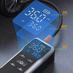 Phụ Kiện Xe Hơi Xách Tay Xe Máy Nén Khí Không Dây Bơm Không Khí Tự Động Shut-Off Xe Lốp <span class=keywords><strong>Inflator</strong></span> Cho SUV Xe Máy Xe Đạp Xe Tải - Product Image 4