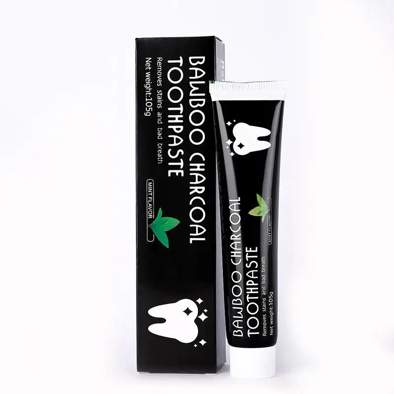 Top vente 100% charbon de bambou naturel blanchissant dentifrice bio dentifrice