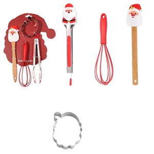 2025 món quà giáng sinh nướng bánh Khuôn bánh <span class=keywords><strong>Pizza</strong></span> nướng chảo không dính bakeware thiết lập món quà tốt nhất thìa và Cookie <span class=keywords><strong>cutter</strong></span> cho Xmas - Product Image 5