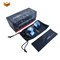 Boîtes cadeaux fantaisie écologiques avec couvercle magnétique personnalisé, en carton, pour lunettes de vue et de soleil, ensemble de boîtes d'emballage