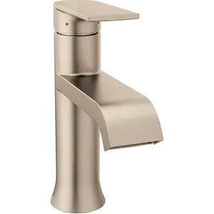 Ein-Hand-Modern-Badewaschbecken-Wasserhahn mit optionaler Deckplatte und niedrigem Lichtbogen-Spoutloch moderner Badewaschbecken-Wasserhahn