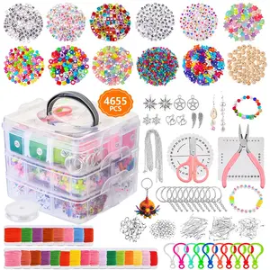 Hot Sale 4655pcs Grânulos De Semente De Vidro Alfabeto Beads Contas De Vidro para Fazer Jóias DIY Set/Kit