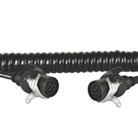 Câble d'extension en spirale multi-core, 15 broches, 5/12/24V, usine, remorque