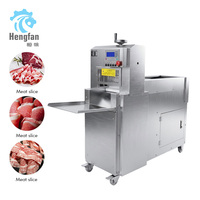 Machine à découper la viande congelée automatique, trancheuse à viande, hauteur maximale de coupe 170 mm, machine à trancher CNC, 220V/380V, machine à trancher les rouleaux de bœuf commerciale