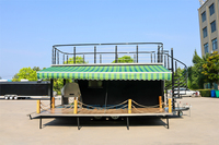 Remorque alimentaire mobile CAMPTRL, équipement de cuisine complet, chariot de vente ambulante commercial, camion de vente de hot-dogs, pizzas et glaces en acier inoxydable