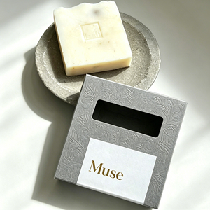 Scatola per Sapone in Carta Rigida Riciclabile Personalizzata con Goffratura Opaca, Confezione <span class=keywords><strong>Regalo</strong></span> Cosmetica con Interno in Spugna e Finestra Trasparente - Product Image 3