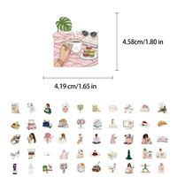56 pegatinas de PVC impermeables con diseño de grafiti exquisito para decorar fundas de teléfono, cuadernos y botellas de agua.
