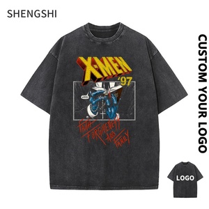 SSC Unisex's Tee Pigment Wash Regular O-cuello 320g Algodón Tendencias de secado rápido Funciona con impresión personalizada Compra Tee a granel para el equipo - Product Image 1