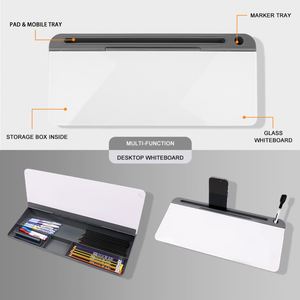 Pizarra Blanca de Escritorio para Oficina, Pizarra de Vidrio para Escritorio, Pizarra Blanca para Computadora, Pizarra Blanca de Escritorio - Product Image 3