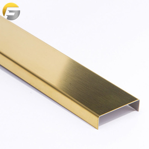 M26 <strong>Metal</strong> Tile <strong>Corner</strong> Gold Brushed Trims <strong>Decorative</strong> 304 Stainless Steel Ceramic Strip - Product Image 6