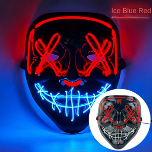 2024 Offre Spéciale mascarade, carnaval et Halloween HF Halloween LED accessoires de lumière froide <span class=keywords><strong>loup</strong></span>-<span class=keywords><strong>garou</strong></span> tuer masque de fête - Product Image 6