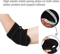 Attelle de soutien du coude réglable en néoprène Star avec stabilisateur à ressort pour le soulagement de la douleur du coude de tennis et la protection sportive
