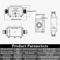 EW-M2068 Scatola di Giunzione in Plastica Impermeabile per Esterni, Contenitore Elettrico per Strumenti Elettronici e Idraulici Interrati