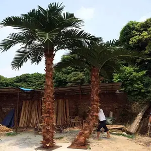 Palmeras decorativas grandes, fabricante de hojas de palmeras artificiales al aire libre a la venta