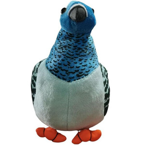 8720 Pigeon en peluche réaliste bleu de 9,8 pouces, jouet <span class=keywords><strong>oiseau</strong></span> en peluche pour <span class=keywords><strong>la</strong></span> décoration intérieure, cadeaux de Noël et d'anniversaire pour enfants, jouets en peluche Pigeon - Product Image 3
