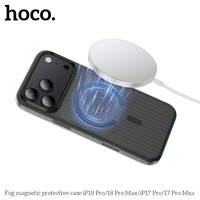 Étui magnétique N52 en PC mat pour IP18 Pro 17 Pro, coque de téléphone semi-transparente givrée anti-jaunissement