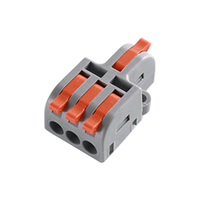 Connecteur rapide en cuivre DF-13-1-In 3 sorties mâle/femelle, bornier fil-fil pour fils rigides et souples 250V 32A
