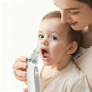 調節可能な吸引レベル電気鼻吸引器赤ちゃん用保護モードプラスチック素材臭い除去除湿 - Product Image 1