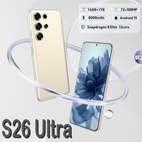 Smartphone S26 Ultra 7,3 pouces 16 Go + 1 To 5G, double caméra HD 72+108 MP, double carte SIM, Android 15.0, 100W, débloqué, version espagnole
