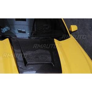 Cubierta de motor con apariencia de fibra de carbono real para Ford Mustang 2015-2017, kit de carrocería, accesorios para automóvil - Product Image 3