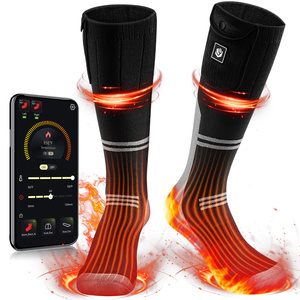Chaussettes de ski chauffantes électriques rechargeables pour hommes et femmes, respirantes, en tricot, pour la <span class=keywords><strong>chasse</strong></span>, le camping, usage quotidien - Product Image 1