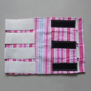 Ceinture abdominale post-partum pour musculation, en polyester bleu, avec armature et boucles, pour accouchement vaginal et césarienne - Product Image 4
