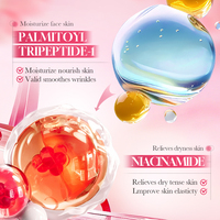 Ensemble de soins du visage anti-âge au peptide de rose SADOER, 6 pièces, hydratant, raffermissant, éclaircissant, traitement pour l'éclat de la peau
