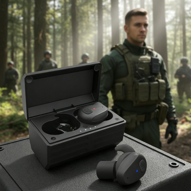 Electronic Shooting Ear Protection NRR 25dB 5.3 Pickup Function Noise Cancelling Earbuds Earphones