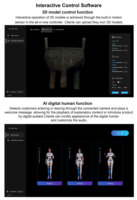 HDFocus Ologramma 3D Gesture Control Contrôleur tout-en-un Ventilateur d'hologramme 3D Projecteur holographique Solution interactive d'épissage