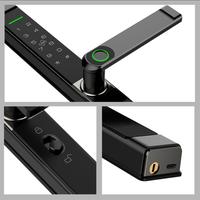 Serrure de porte intelligente étanche, fine, à empreinte digitale, en alliage de zinc, Tuya Wifi TTlock, entrée sans clé, serrure de porte électronique pour la maison