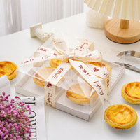 Boîte cadeau personnalisable en PET/PP/PVC avec couvercle transparent en plastique pour l'affichage en boulangerie et l'emballage de vente au détail en supermarché