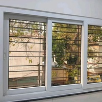 Fenêtre coulissante en PVC/UPVC moderne NUOXIN, résistante au vent, avec un design dernier cri