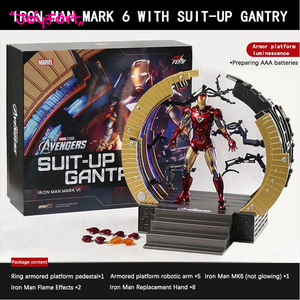 Zd Toys Iron Man Original y Genuino de Marvel, 10.º Aniversario - IRON MAN <span class=keywords><strong>MK</strong></span> 6 CON PLATAFORMA DE ELEVACIÓN, Figuras de Acción a Escala 1/10 con Articulaciones Móviles - Product Image 2