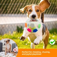Mainan Kunyah Anjing Ramah Lingkungan dan Tahan Lama, Bola Fetch untuk Pengunyah Agresif, Stimulasi Mental Sederhana Modern, Mainan Bola Anjing untuk Mengatasi Kebosanan