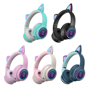 <span class=keywords><strong>Auriculares</strong></span> Inalámbricos <span class=keywords><strong>Bluetooth</strong></span> con <span class=keywords><strong>Orejas</strong></span> <span class=keywords><strong>de</strong></span> <span class=keywords><strong>Gato</strong></span> - <span class=keywords><strong>Auriculares</strong></span> Plegables con Iluminación RGB para Juegos <span class=keywords><strong>de</strong></span> Computadora, Fabricante Original - Product Image 1