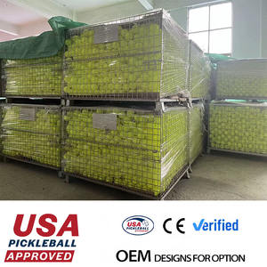 OEM Pickleball, Заводская поставка, оптовая продажа, пластиковый шарик для практики, соленые шарики, 40 отверстий, 74 мм, напольный шар - Product Image 3