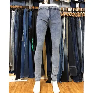GZY זול אופנה באיכות גבוהה זול חם למכור גברים של סקיני ישר ארוך ג 'ינס מכנסיים סיטונאי מעורב על מכירה ב המניה