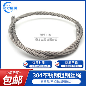 Cable Metálico de Acero Inoxidable Wizards de 6 mm para Uso Industrial con Acabado Simple y Tratamiento de Pasivación - Product Image 3