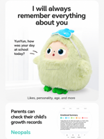 Robot IA Compagnon, Poupée IA pour l'apprentissage des enfants, l'histoires et le divertissement à domicile, Robot de service en silicone